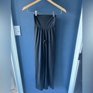 gymshark black wide leg athletic pants